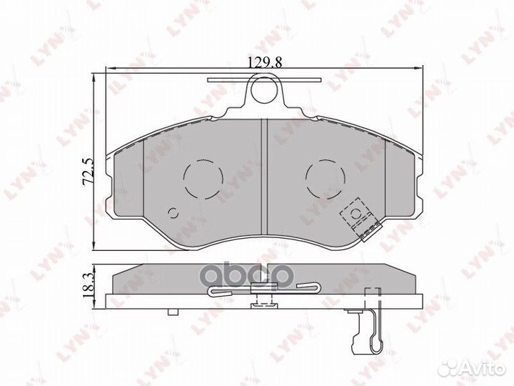 Колодки тормозные дисковые перед BD3604 LYN