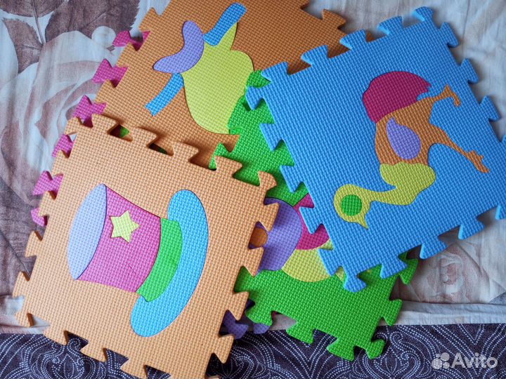 Детский коврик для ползания пазл