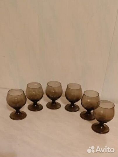 Фужеры и рюмки СССР, цветное стекло