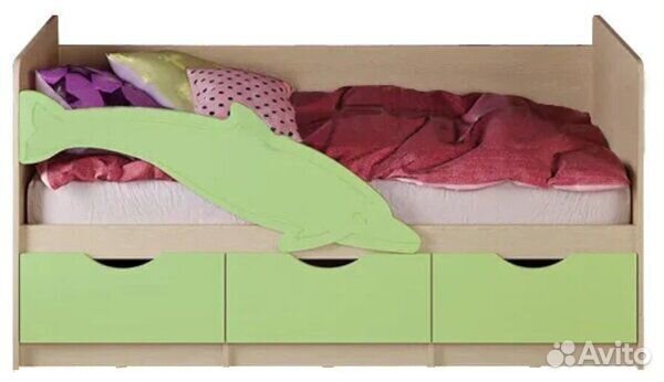 Кровать детская бу 160 см с матрасом