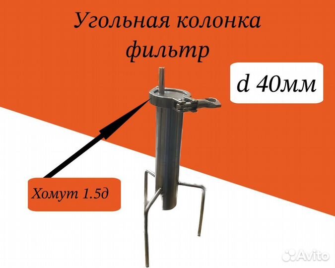 Угольная колонка 40мм