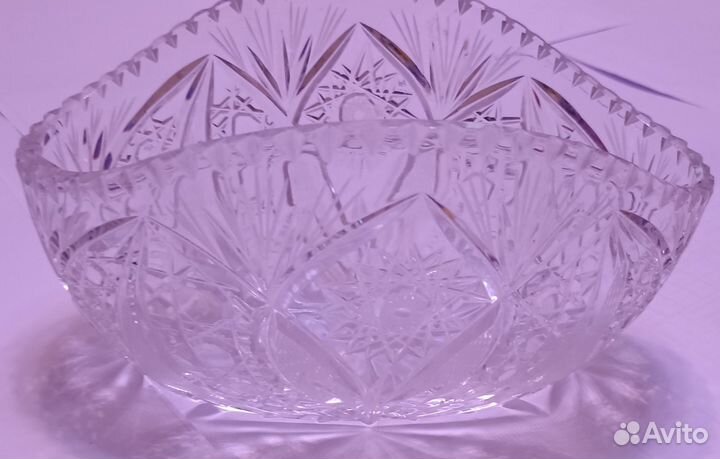 Хрустальная салатница Ладья