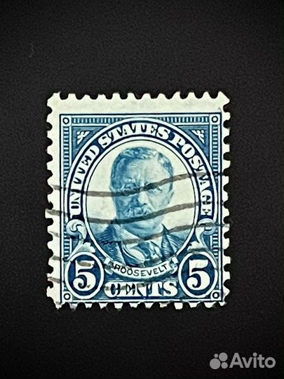 Марка США Рузвельт 5 центов 1922
