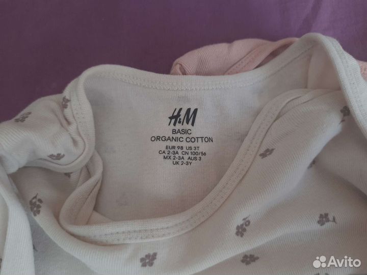 Боди с длинным рукавом H&M