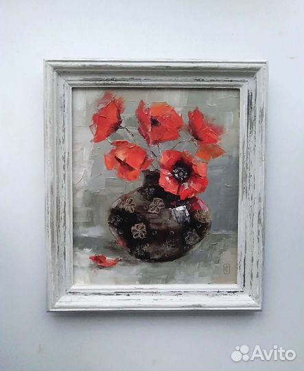 Картина маслом на холсте в раме