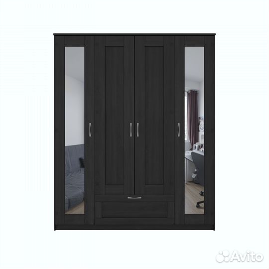 Шкаф распашной Столарп комбинированный 4 двери и 1