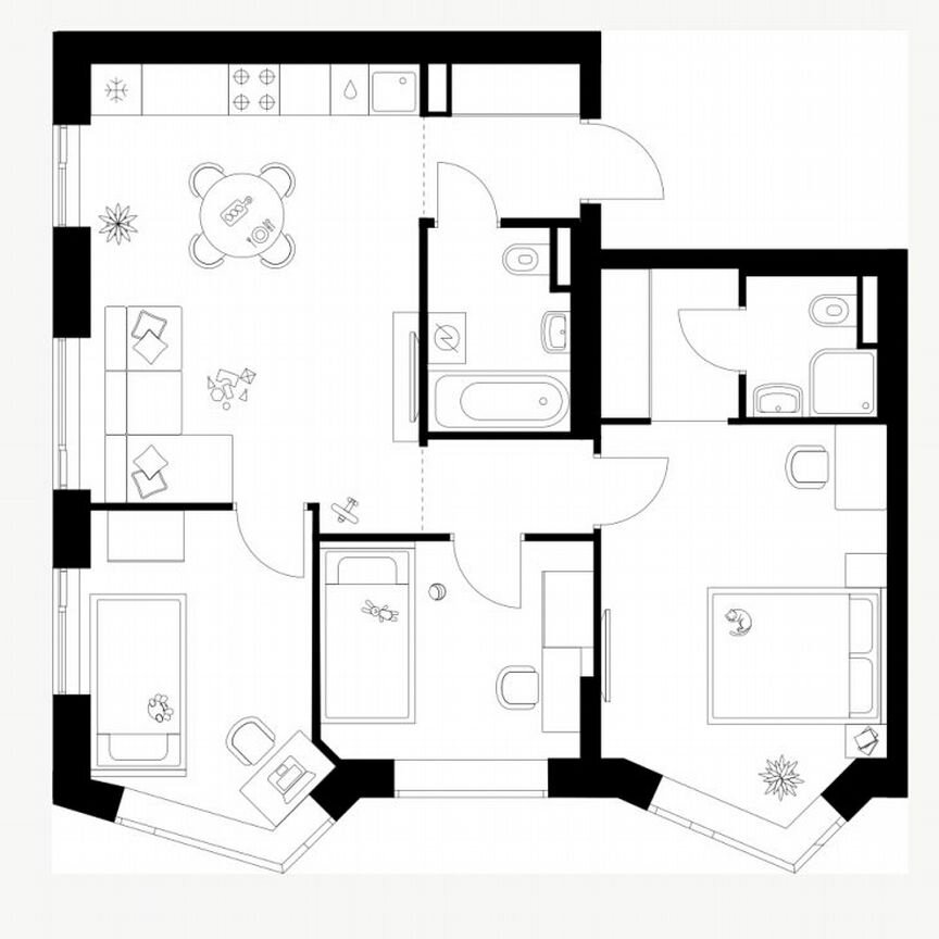 3-к. квартира, 65,9 м², 27/31 эт.