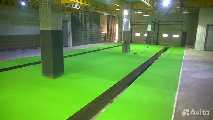 Полы для автомойки высоконаполненные