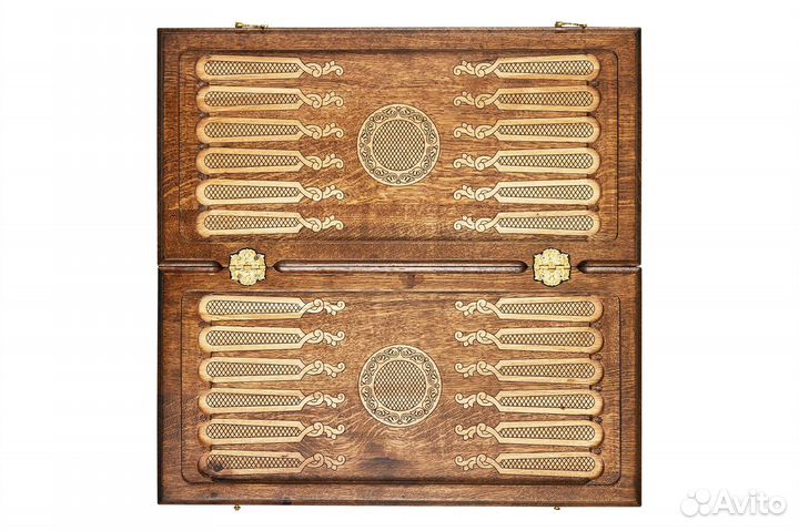 Шахматы и нарды резные Аида 50 х 50 см бук Армения 62480