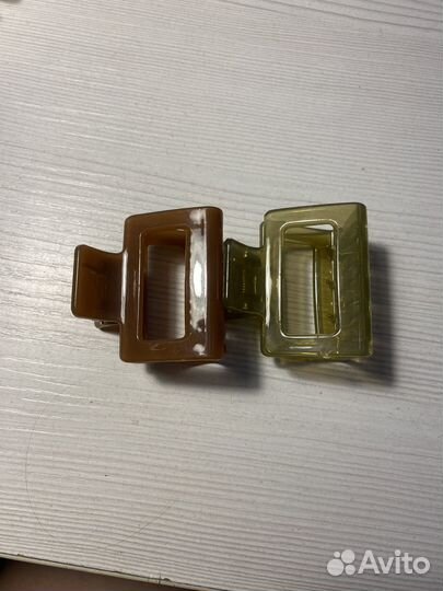 Крабик для волос голубой y2k