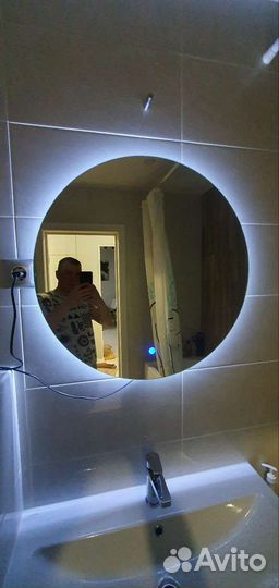 Зеркало круглое с подсветкой 70 см