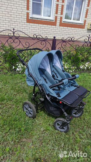 Коляска для двойни 3 в 1 Mikado Tween