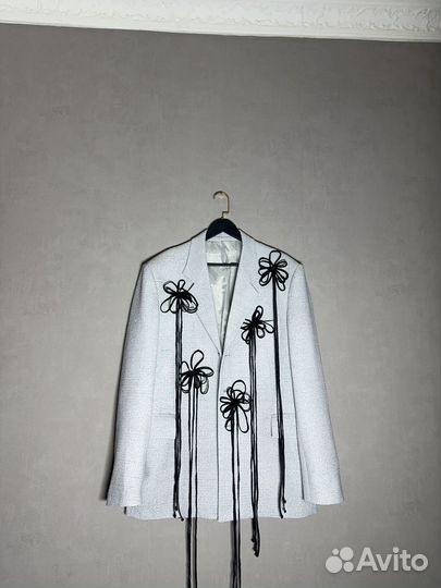 Пиджак с цветами апсайклинг