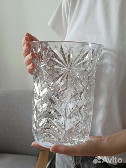 Шикарная хрустальная ваза