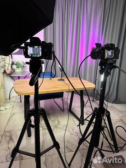 Студия записи подкастов, запись интервью