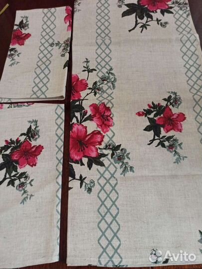 Скатерть льняная из СССР. Новая