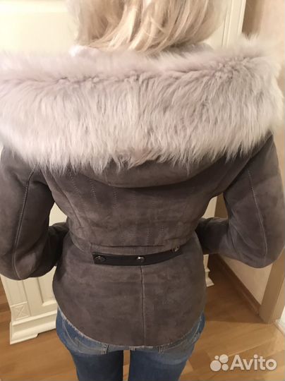 Дубленка натуральная женская 44 -46, бу