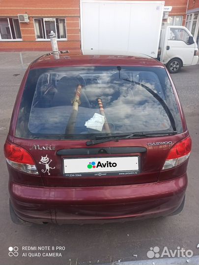 Daewoo Matiz 0.8 МТ, 2011, битый, 218 000 км