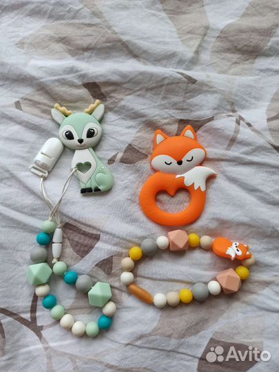 Силиконовые грызунки, прорезыватель зубов