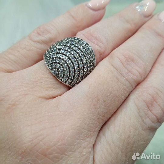 Кольцо серебро