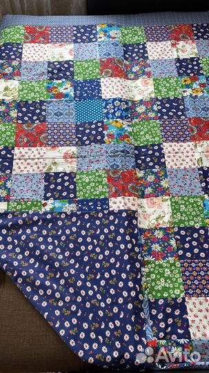Лоскутное Одеяло покрывало пэчворк 150х200
