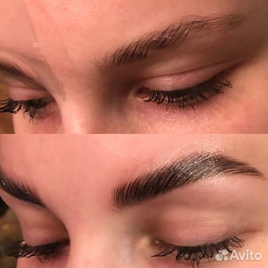 Долговременная укладка, ламинирование бровей