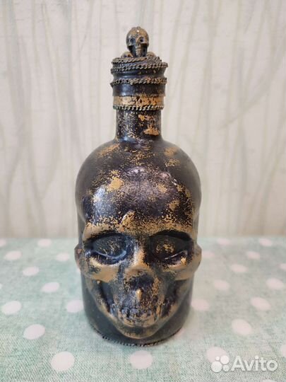 Бутылка подарочная на 23 февраля, декупаж