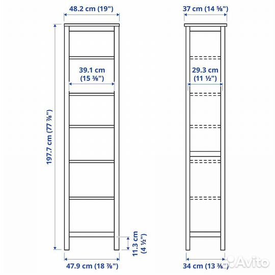 Витрина IKEA hemnes