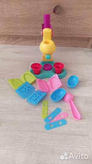 Магазин мороженого, формочки для теста-пластилина