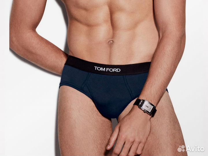 Трусы мужские Tom Ford 50 (L) синие новый оригинал