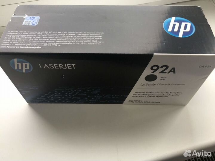 Картридж HP C4092A новый оригинальный