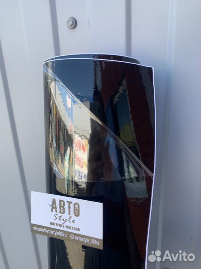 Черная глянцевая виниловая Пленка