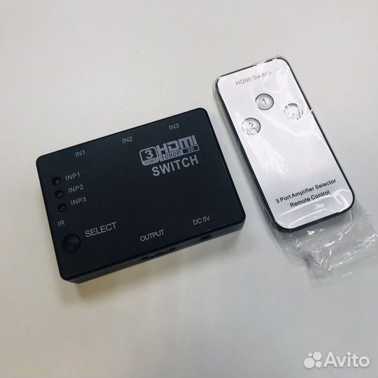 Разветвитель hdmi Swicth+Remote, 1 выход 3 входа