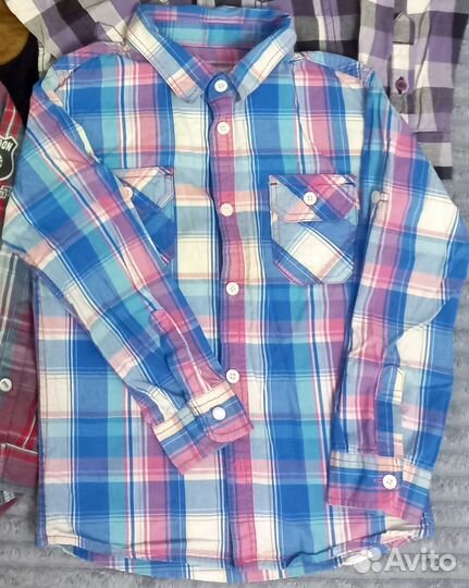 Рубашки, кофты, на мальчика 3-7 лет