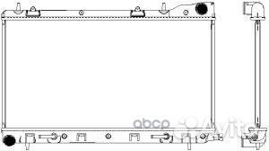 34211009 Радиатор subaru forester 2.0/2.5 02- 3