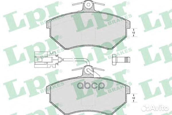 05P495 Колодки тормозные audi 80/100/volkswagen