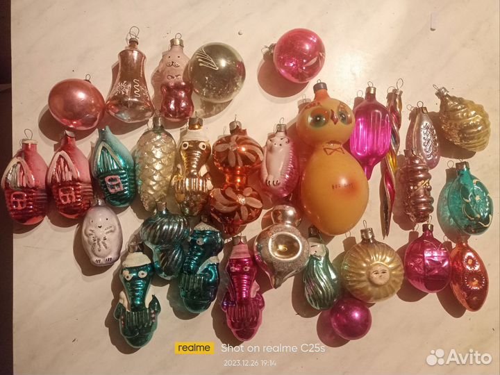 Елочные игрушки СССР советские
