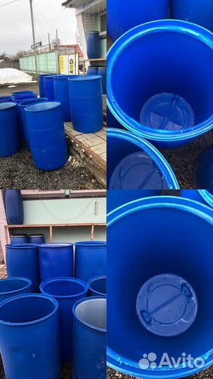 Бочка 227л б/у мытая