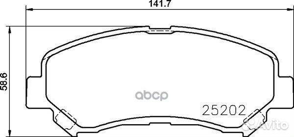 Колодки тормозные дисковые перед (PF-2546)