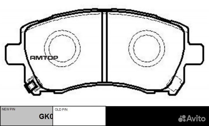 CTR GK0988 GK0988 CTR Колодки тормозные (cksu-1)