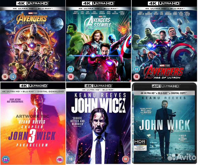 Фильмы 4K UltraHD Blu-ray / 3 часть