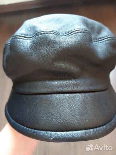Кепка-шляпка нат.кожа