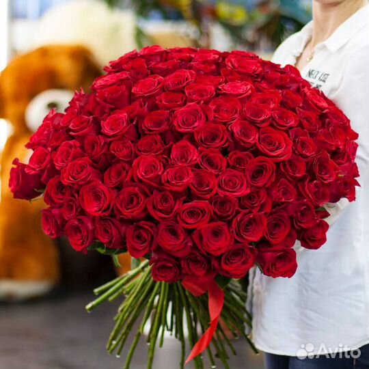 101 роза шикарный букет