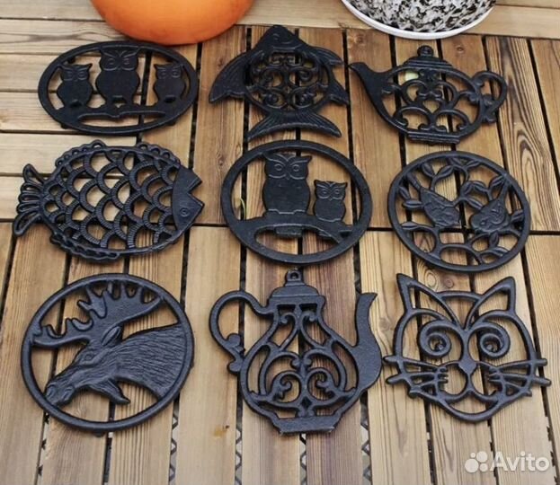 Подставки под горячее чугунные