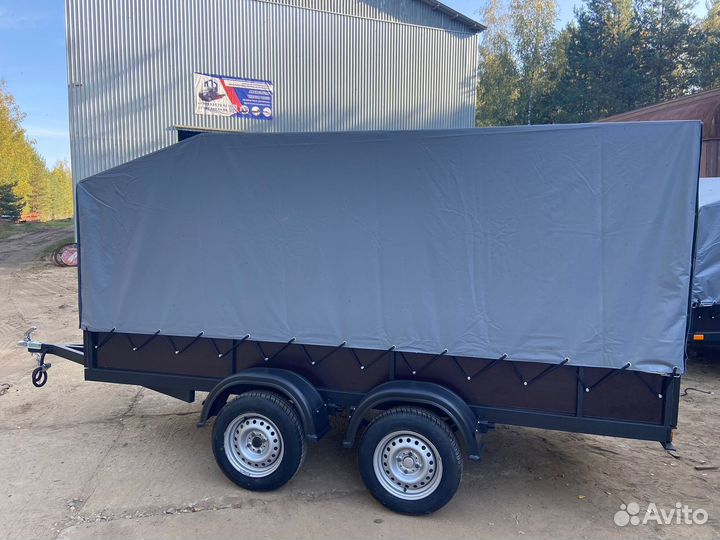 Прицеп двухосный 3.0х1.5 бортовой усиленный