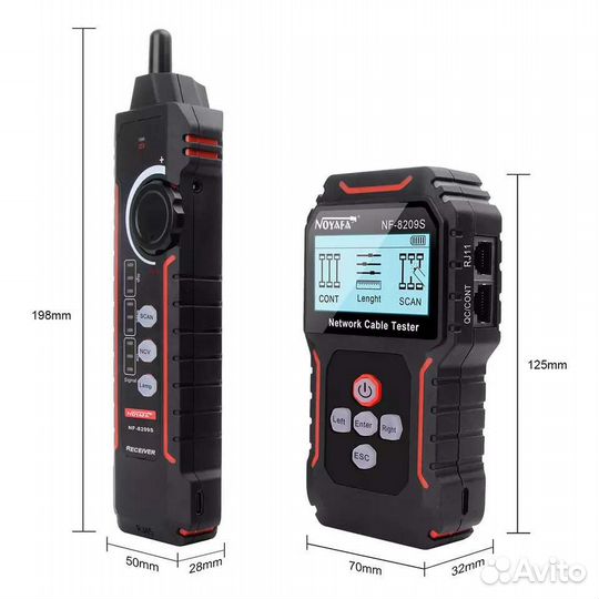 Сетевой кабельный трекер Noyafa NF-8209S