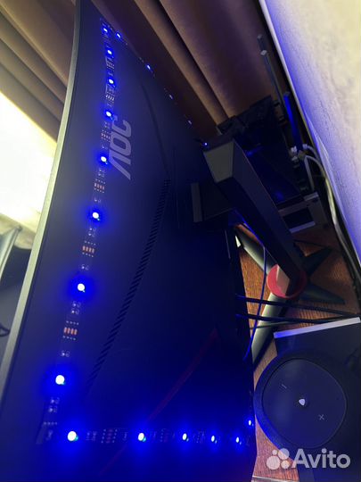 Игровой монитор AOC CQ27G2U/BK 27'' изогнутый