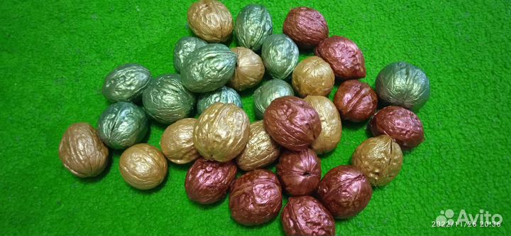 Грецкие орехи для декора (пустые) 30 шт