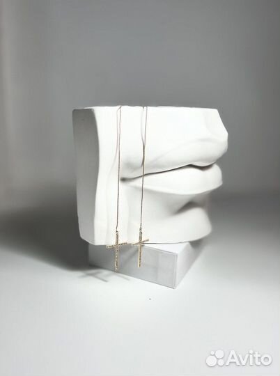 Серьги крестики