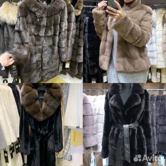 Шуба норковая жилетка парка